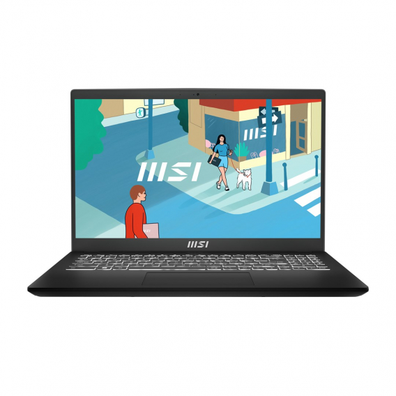 Obrázok pre MSI Modern 15 H C13M-202PL Intel® Core™ i5 i5-13420H Laptop 39,6 cm (15.6") Full HD 16 GB DDR4-SDRAM 512 GB SSD Wi-Fi 6E (802.11ax) Windows 11 Home Černá