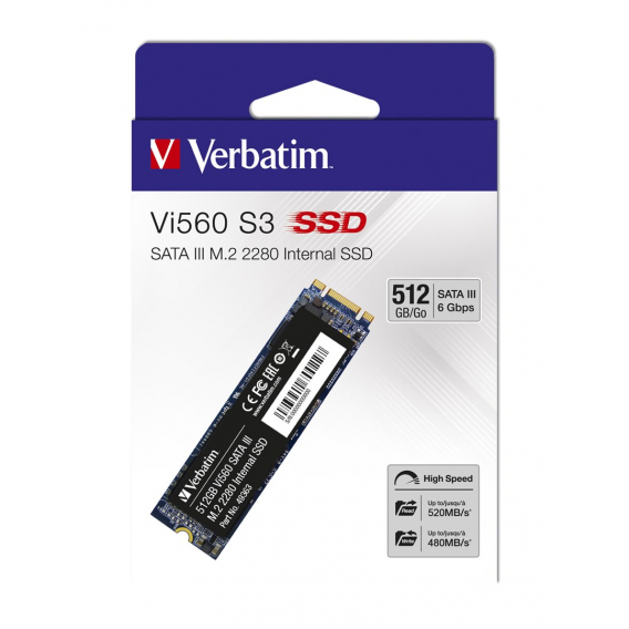 Obrázok pre Verbatim Vi560 S3 M.2 512 GB Serial ATA III 3D NAND