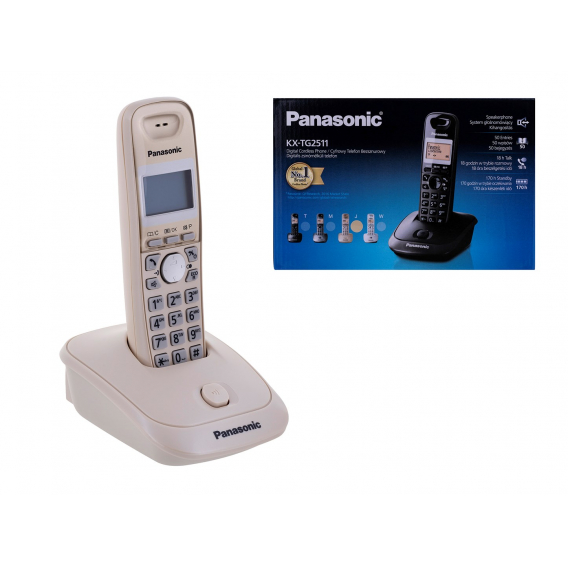 Obrázok pre Panasonic KX-TG2511 DECT telefon Identifikace volajícího Béžová