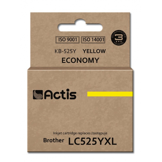 Obrázok pre Actis KB-525Y inkoustová náplň 1 kusů Kompatibilní Standardní výtěžnost Žlutá