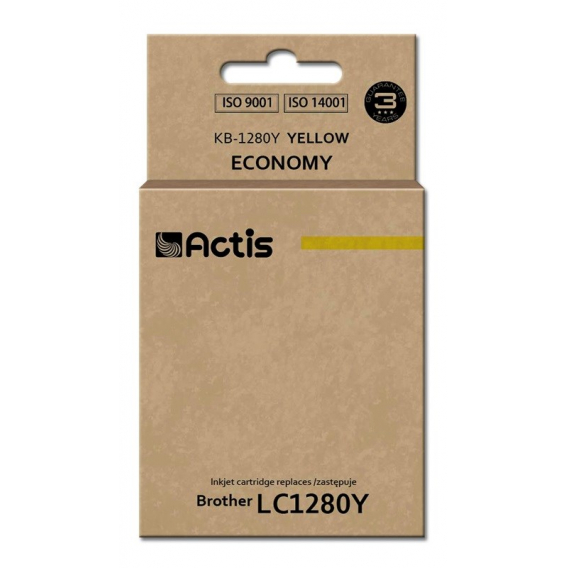 Obrázok pre Actis KB-1280Y inkoust (náhrada za Brother LC1280Y; standardní; 19 ml; žlutý)