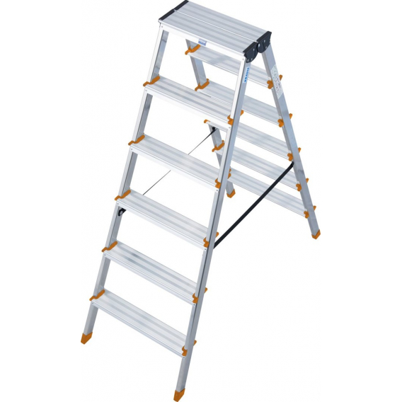 Obrázok pre AW LADDER WOODEN STOOL 2x4 STEPS 150KG