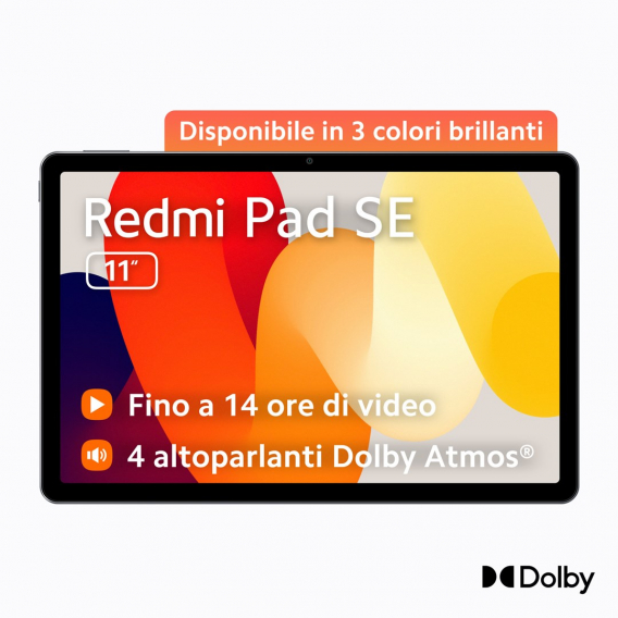 Obrázok pre Xiaomi Redmi Pad SE Qualcomm Snapdragon 128 GB 27,9 cm (11") 4 GB Android 13 Purpurová