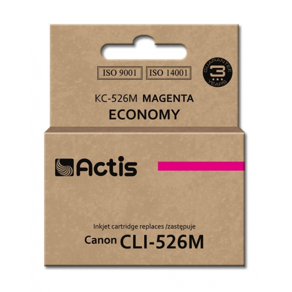 Obrázok pre Actis Inkoust KC-526M (náhradní inkoust Canon CLI-526M; standardní; 10 ml; červený)