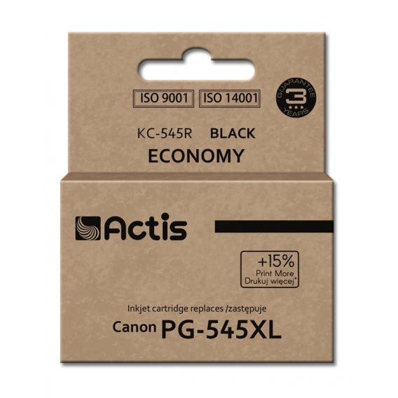 Obrázok pre Actis Inkoust KC-545R (náhradní inkoust Canon PG-545XL; standardní; 15 ml; černý)