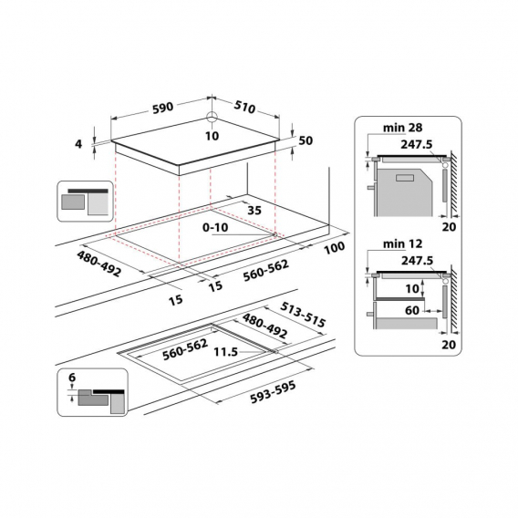 Obrázok pre Indukční varná deska HOTPOINT HS 5160C NE