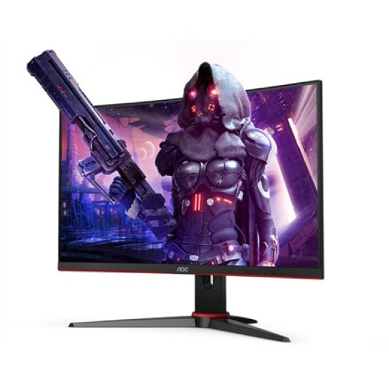 Obrázok pre AOC C24G2AE/BK plochý počítačový monitor 59,9 cm (23.6") 1920 x 1080 px Full HD LED Černá, Červená