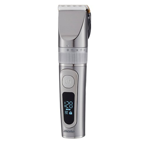 Obrázok pre Mesko | Hair Clipper with LCD Display | MS 2843 | Cordless | Number of length steps 4 | Stainless Steel