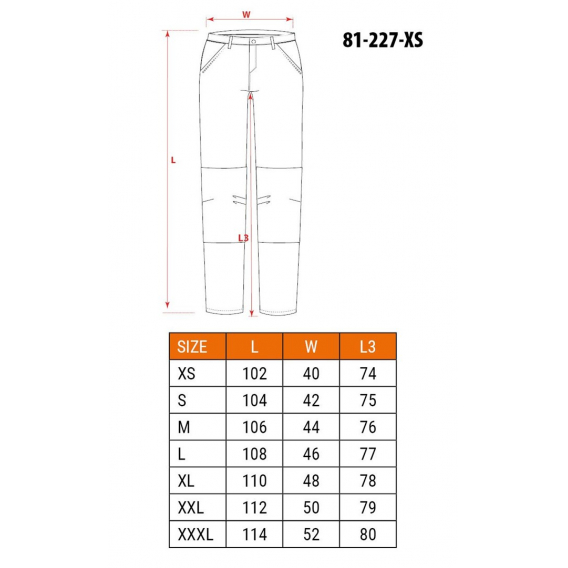 Obrázok pre NEO tools 81-227-XS ochranné kalhoty