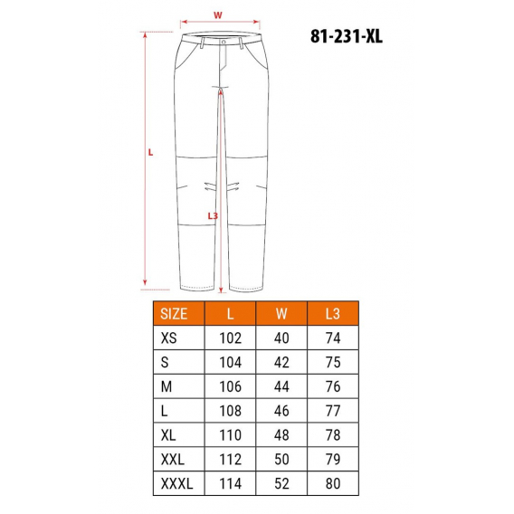 Obrázok pre NEO tools 81-231-XL ochranné kalhoty