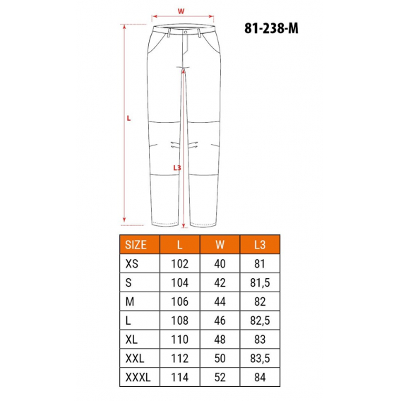 Obrázok pre NEO tools 81-238-M ochranné kalhoty