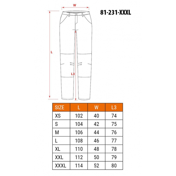 Obrázok pre NEO tools 81-231-XXXL ochranné kalhoty