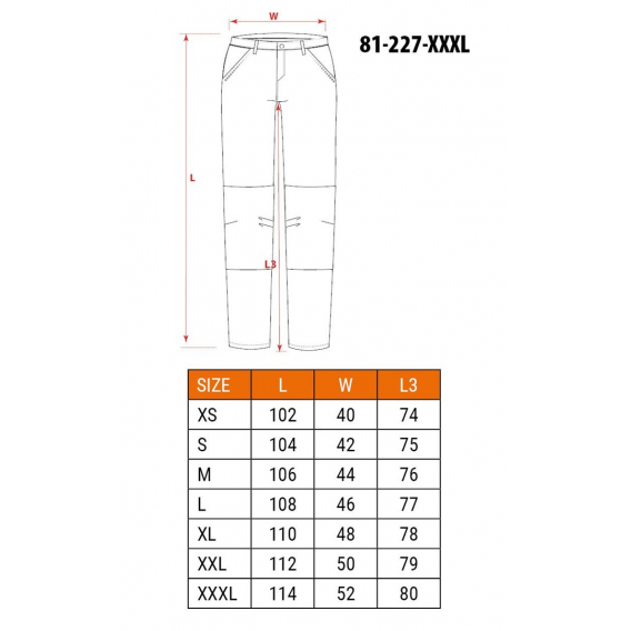 Obrázok pre NEO tools 81-227-XXXL ochranné kalhoty