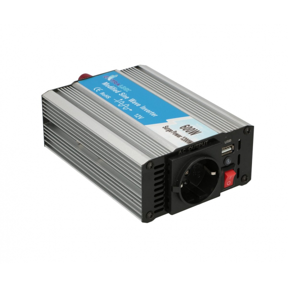 Obrázok pre Extralink Měnič napětí OPIM-600W automobilový 12V, 600W modifikovaný sinus