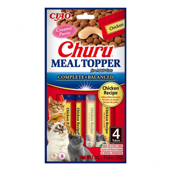 Obrázok pre INABA Churu Meal Topper Chicken - pamlsek pro kočky - 4 x 14g