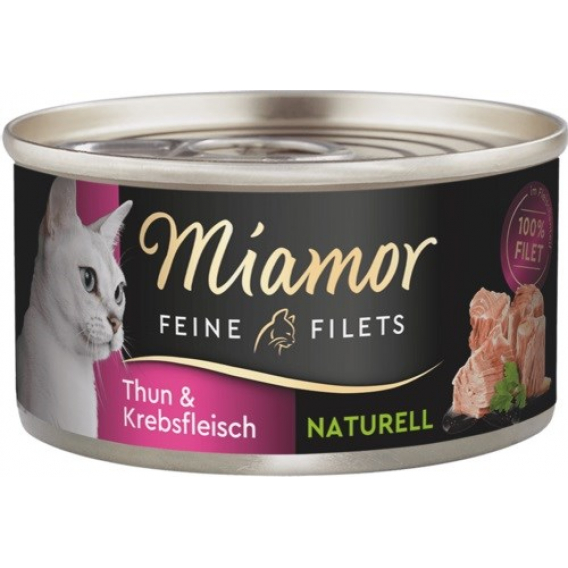 Obrázok pre MIAMOR Feine Filets Naturell Tuna with crab - mokré krmivo pro kočky - 80g