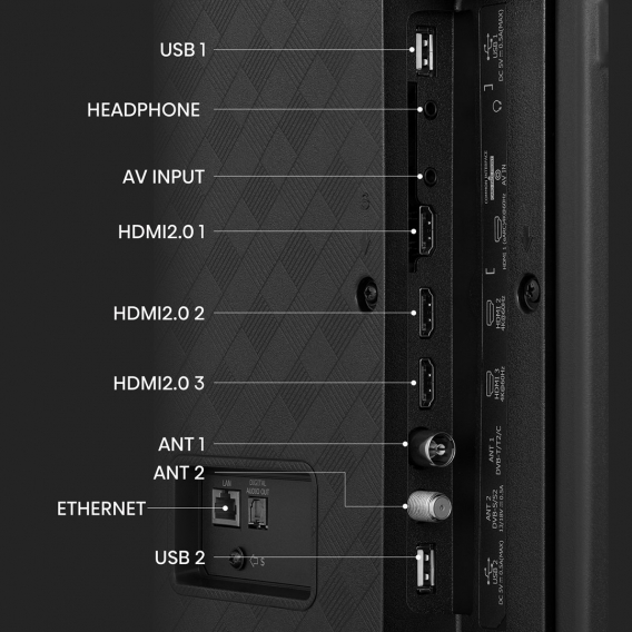 Obrázok pre Hisense 43A6K televizor 109,2 cm (43") 4K Ultra HD Smart TV Wi-Fi Černá 200 cd/m²