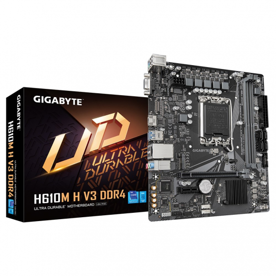 Obrázok pre Gigabyte H610M H V3 DDR4 základní deska Intel H610 Express LGA 1700 Micro ATX