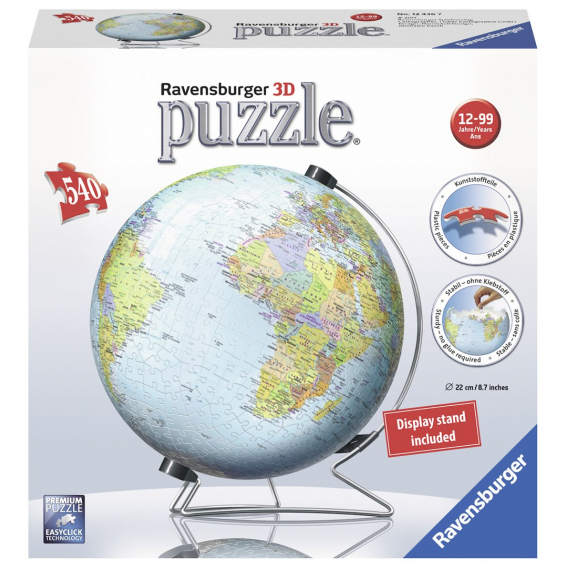 Obrázok pre Ravensburger The Earth 3D puzzle 540 kusů Klasický