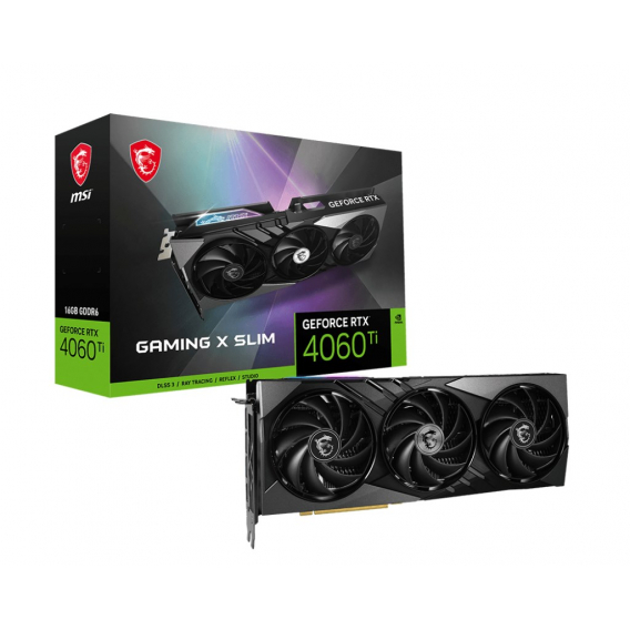 Obrázok pre MSI GAMING GEFORCE RTX 4060 Ti X SLIM 16G grafická karta NVIDIA 16 GB GDDR6