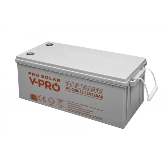 Obrázok pre BATTERY VOLT POLSKA DEEP CYCLE VPRO SOLAR 12V 220AH VRLA MAINTENANCE-FREE