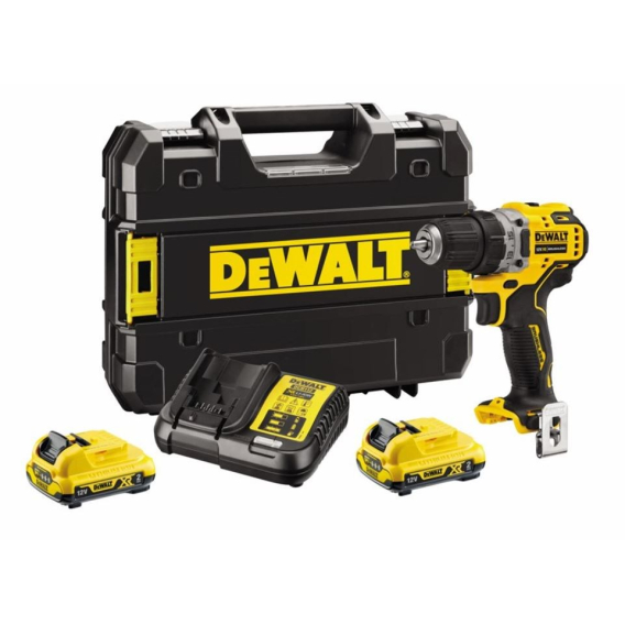 Obrázok pre DEWALT DCD701D2-QW Akumulátorová vrtačka 2x 12V 2Ah XR TSTAK Černá, Žlutá