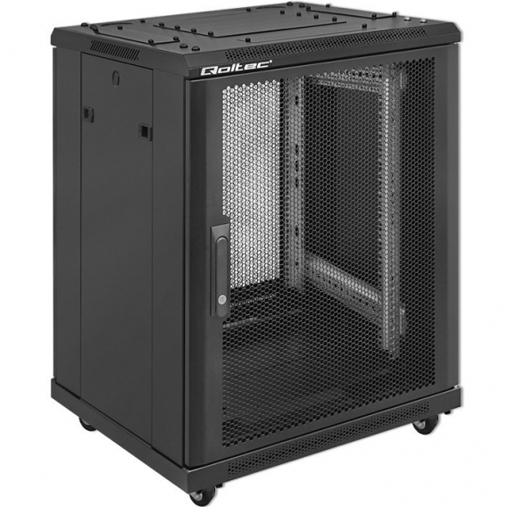 Obrázok pre Qoltec 54518 19" RACK skříň | 15U | 600 x 855 x 600 | Děrované dveře