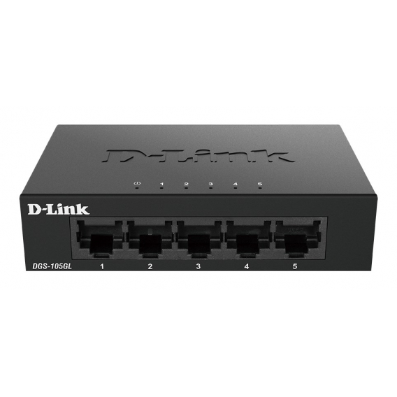 Obrázok pre D-Link DGS-105GL/E síťový přepínač Nespravované Gigabit Ethernet (10/100/1000) Černá