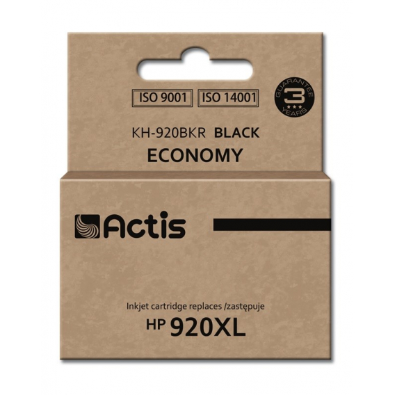 Obrázok pre Actis KH-920BKR Inkoust (náhradní inkoust HP 920XL CD975AE; standardní; 50 ml; černý)