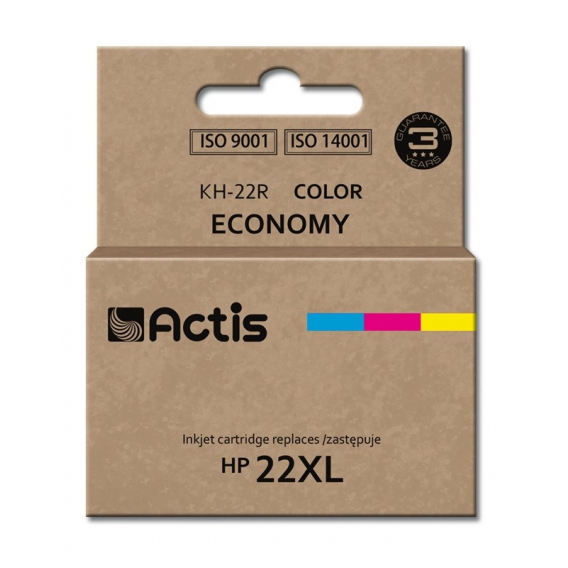 Obrázok pre Actis Inkoust KH-22R (náhradní inkoust HP 22XL C9352A; standardní; 18 ml; barevný)