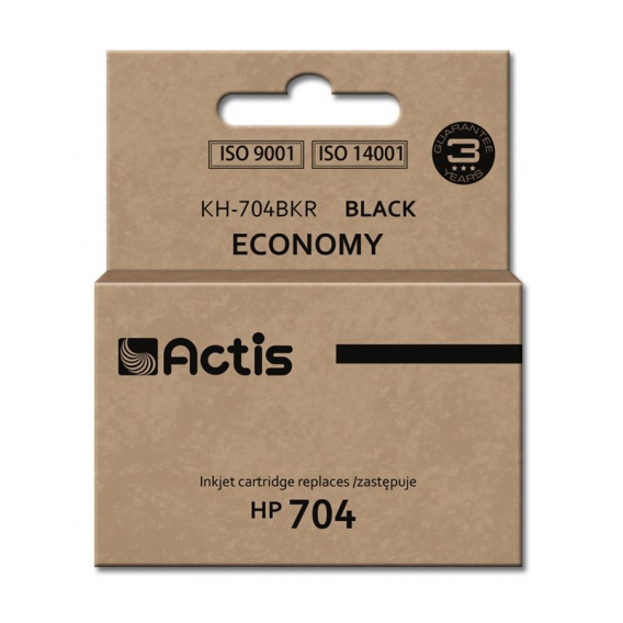 Obrázok pre Actis KH-704BKR (náhradní inkoust HP 704 CN692AE; standardní; 15 ml; černý)