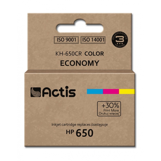 Obrázok pre Actis KH-650CR (náhradní inkoust HP 650 CZ102AE; standardní; 9 ml; barevný)