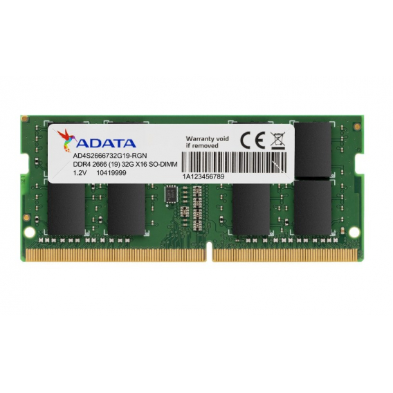 Obrázok pre ADATA AD4S26668G19-SGN paměťový modul 8 GB DDR4 2666 MHz