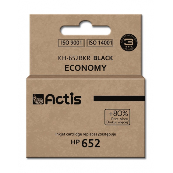 Obrázok pre Actis KH-652BKR Inkoust (náhrada za HP 652 F6V25AE; standardní; 15 ml; černý)