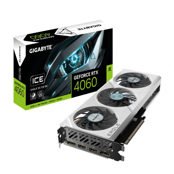 Obrázok pre GIGABYTE GeForce RTX 4060 EAGLE OC ICE 8G NVIDIA 8 GB GDDR6