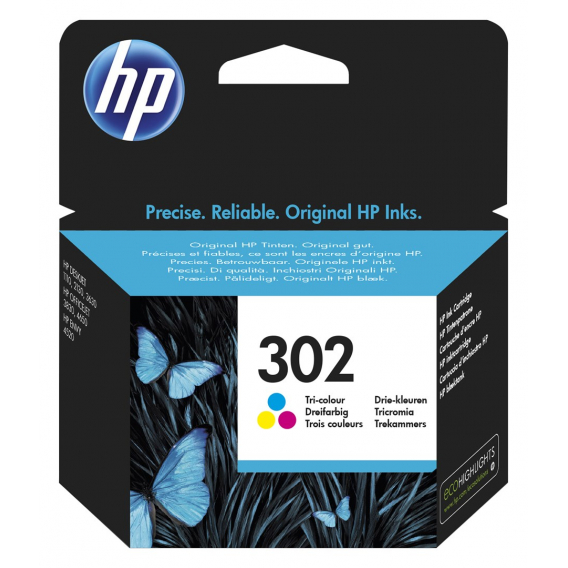 Obrázok pre HP 302 Tříbarevná originální inkoustová kazeta