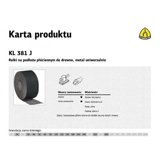 Obrázok pre KLINGSPOR SELF-ADHESIVE ABRASIVE DISC 150mm PS33CK gr. 60 GLS3 /100pcs.