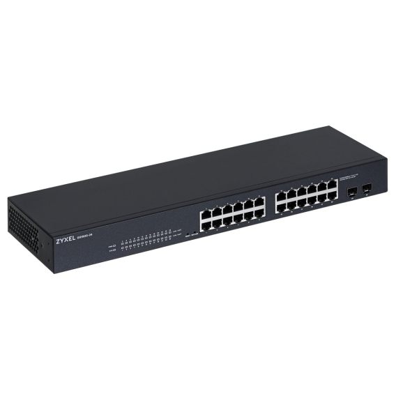 Zyxel GS-1900-24 v2 Řízený L2 Gigabit Ethernet (10/100/1000) 1U Černá Obrázok pre Zyxel GS-1900-24 v2 Řízený L2 Gigabit Ethernet (10/100/1000) 1U Černá