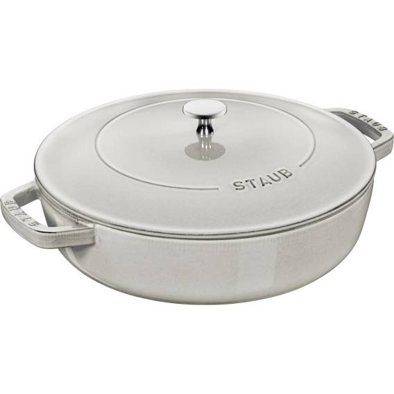 Obrázok pre STAUB Cast iron stewing pan with lid 28 cm, truffle