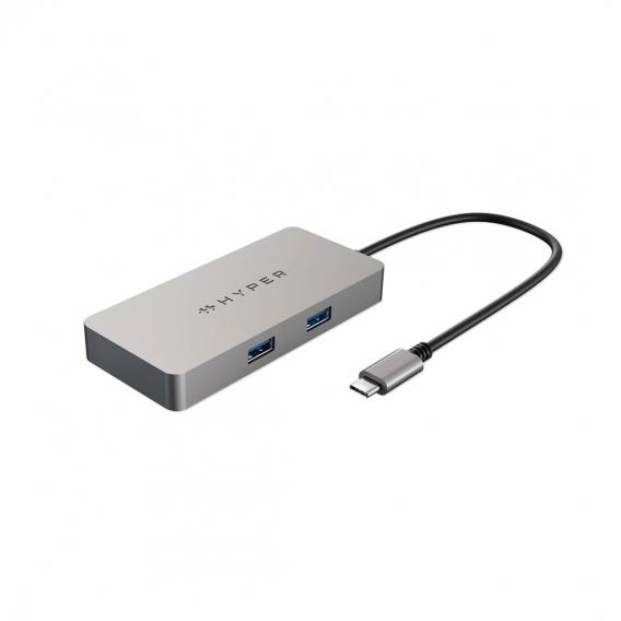 Obrázok pre HYPER HDMB2 rozbočovač rozhraní USB 3.2 Gen 1 (3.1 Gen 1) Type-C 5000 Mbit/s Nerezová ocel