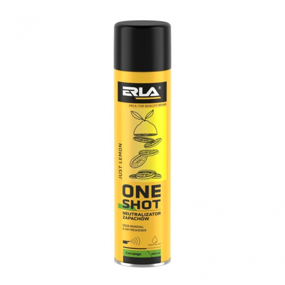 Obrázok pre Neutralizátor zápachu K2 ERLA ONE SHOT JUST LEMON Citrón 600ml (R424) 12 ks.