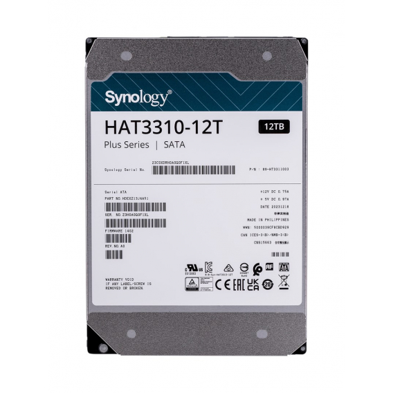 Obrázok pre Synology HAT3310-12T vnitřní pevný disk 3.5" 12 TB SATA