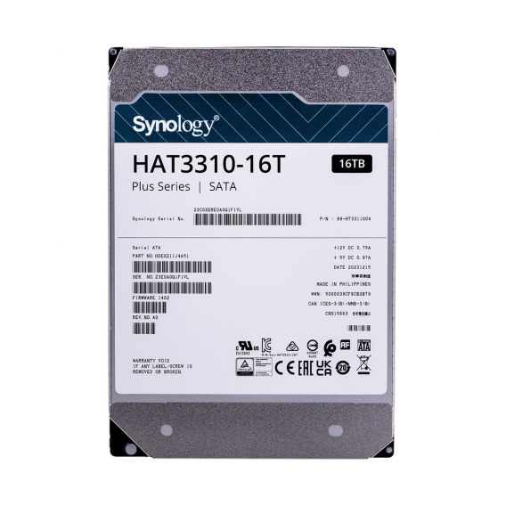 Obrázok pre Synology HAT3310-16T vnitřní pevný disk 3.5" 16 TB SATA