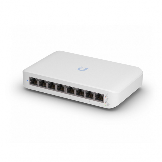 Obrázok pre Ubiquiti UniFi Switch Lite 8 PoE Řízený L2 Gigabit Ethernet (10/100/1000) Podpora napájení po Ethernetu (PoE) Bílá