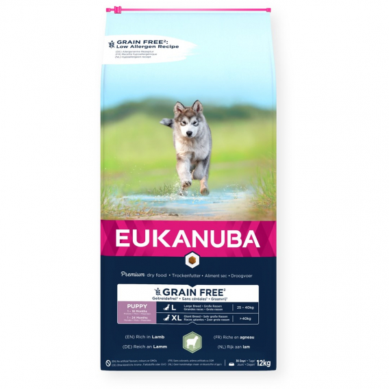 Obrázok pre EUKANUBA Grain Free Puppy Large&Giant Lamb - suché krmivo pro psy - 12kg