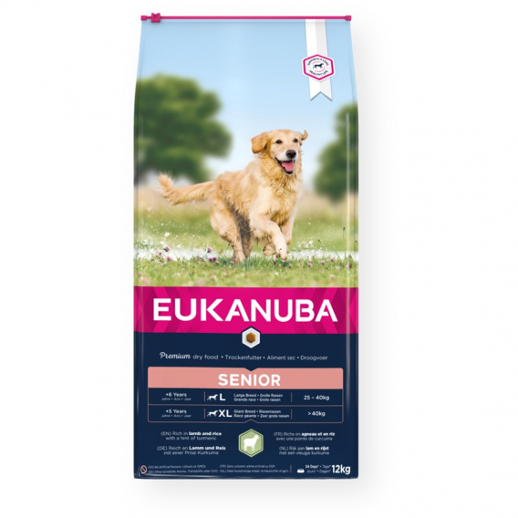 Obrázok pre EUKANUBA Senior Large&Giant Lamb with rice - suché krmivo pro psy - 12kg