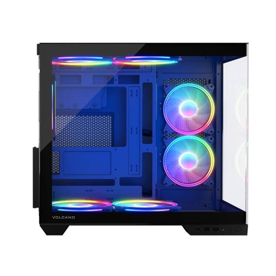 Obrázok pre Počítačová skříň MODECO Volcano Panorama APEX ARGB 3F MIDI