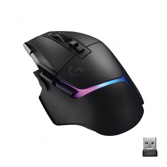 Obrázok pre Logitech G G502 X Plus myš Hraní Pro praváky RF bezdrátový Optický 25600 DPI