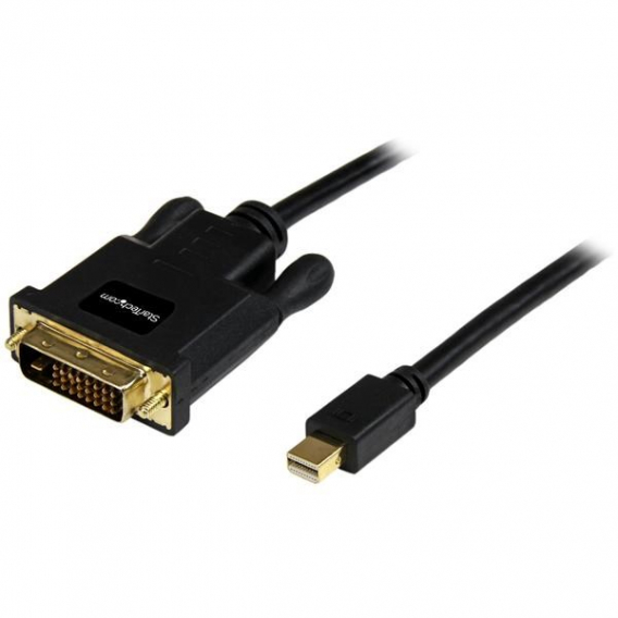 Obrázok pre StarTech.com MDP2DVIMM10B adaptér k video kabelům 3 m mini DisplayPort DVI-D Černá