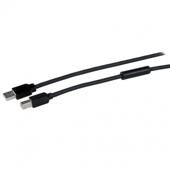 Obrázok pre StarTech.com 15m USB 2.0, M/M USB kabel USB A USB B Hliník, Černá